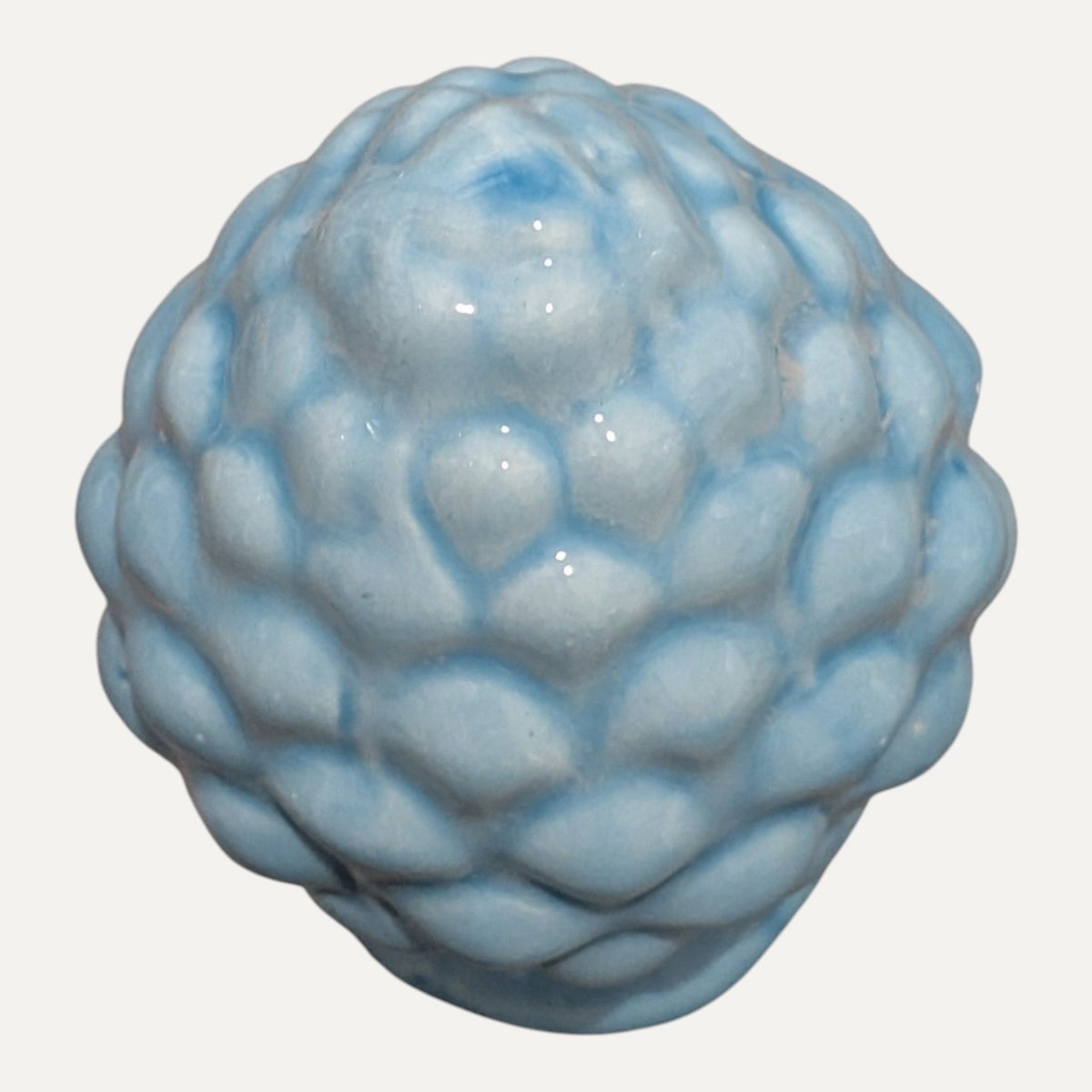 Handmade Ceramic Pumo - Pinecone Design