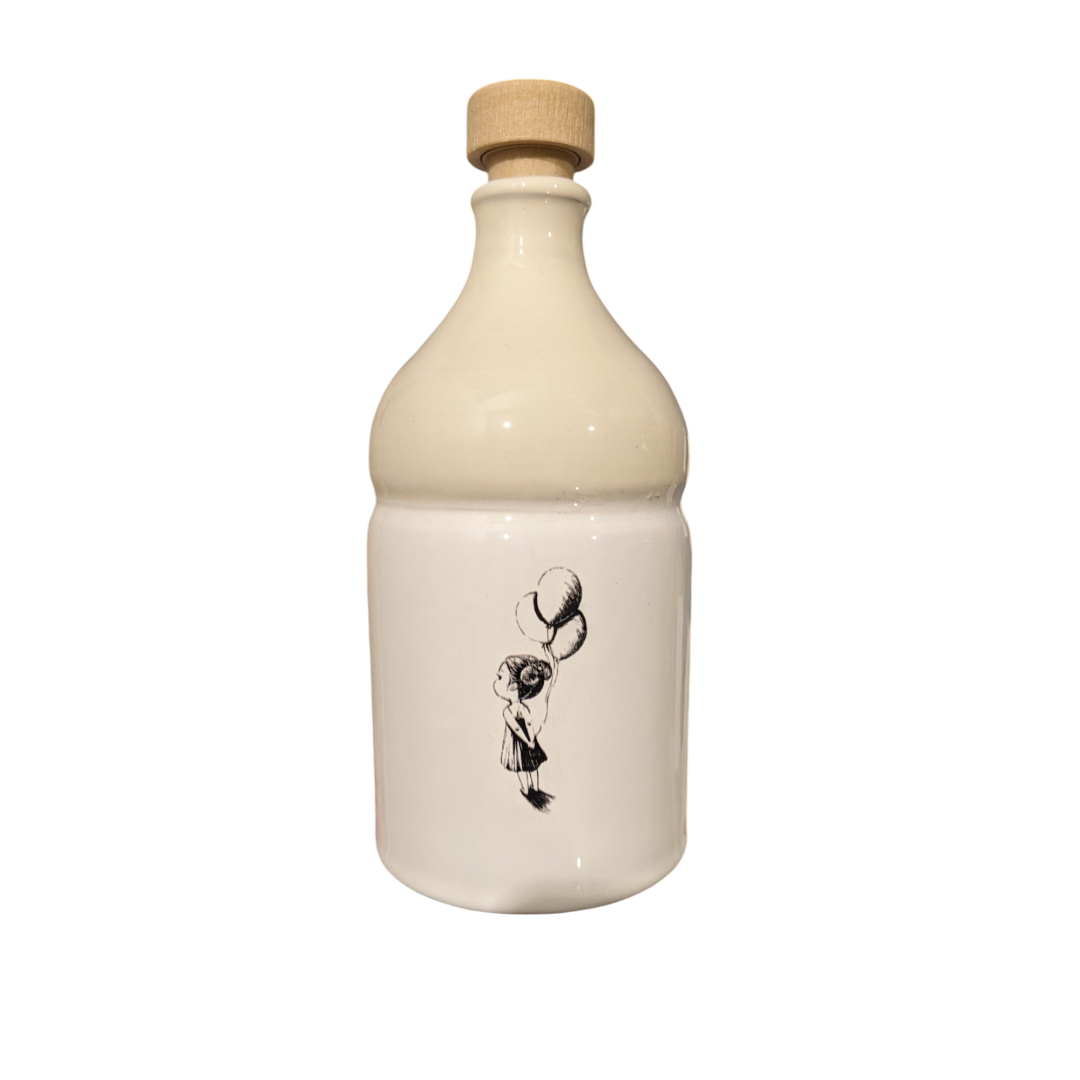 ceramic bottle with a balloon design