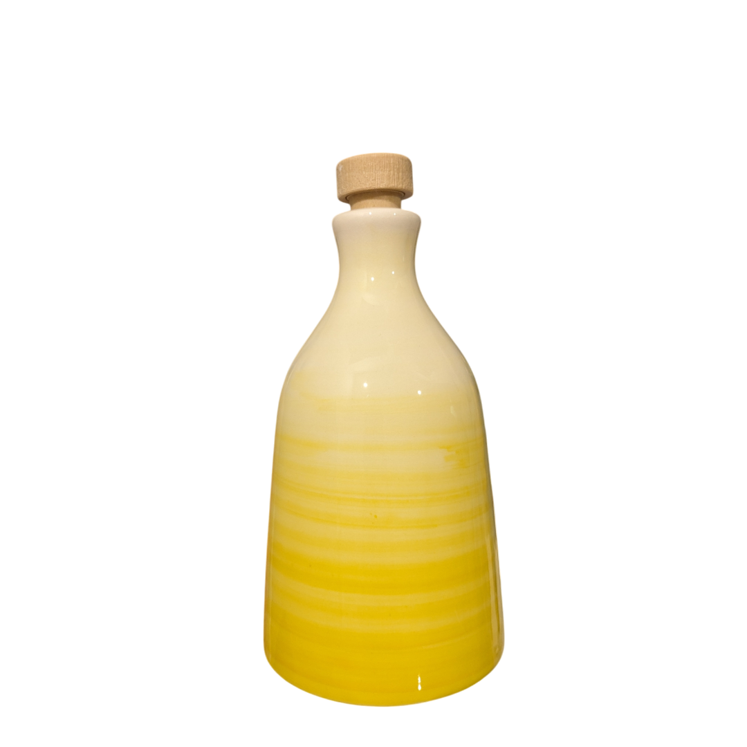 ceramic bottle in gradient yellow