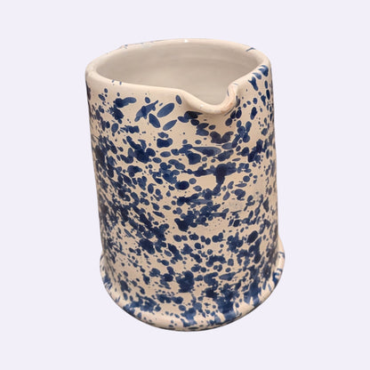 Handmade Blue Splatter Ceramic Jug - 250 ml