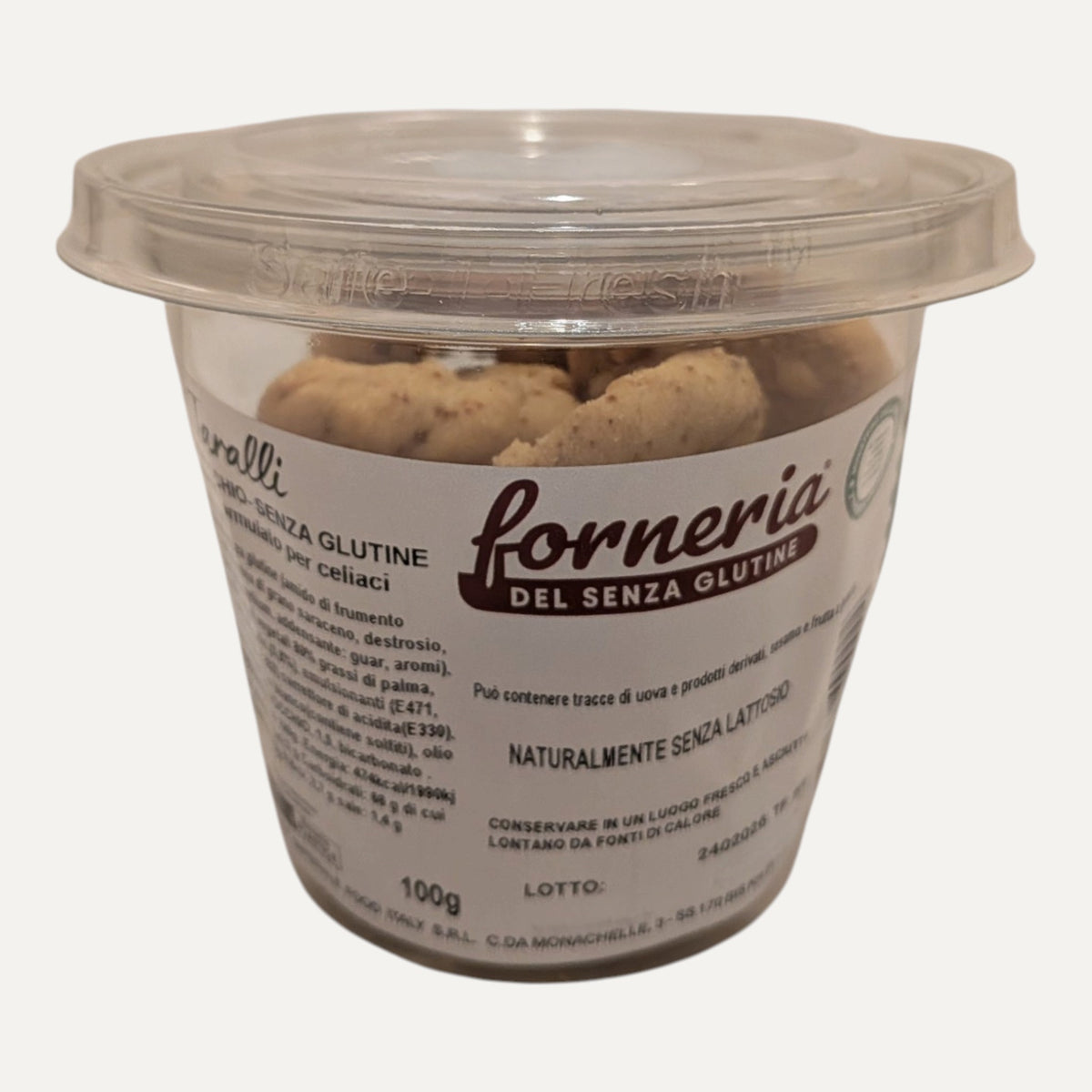 Handmade Gluten-Free Taralli - Fennel Flavour, 100 g