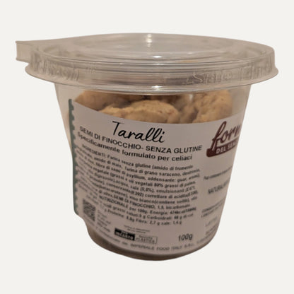 Handmade Gluten-Free Taralli - Fennel Flavour, 100 g