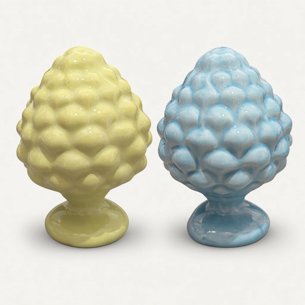 Handmade Ceramic Pumo - Pinecone Design