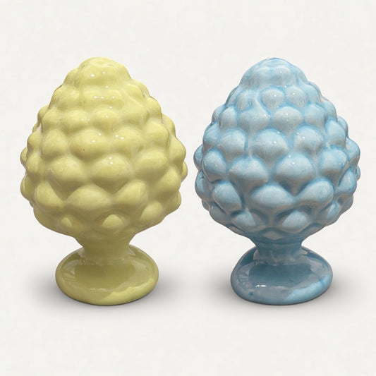Handmade Ceramic Pumo - Pinecone Design