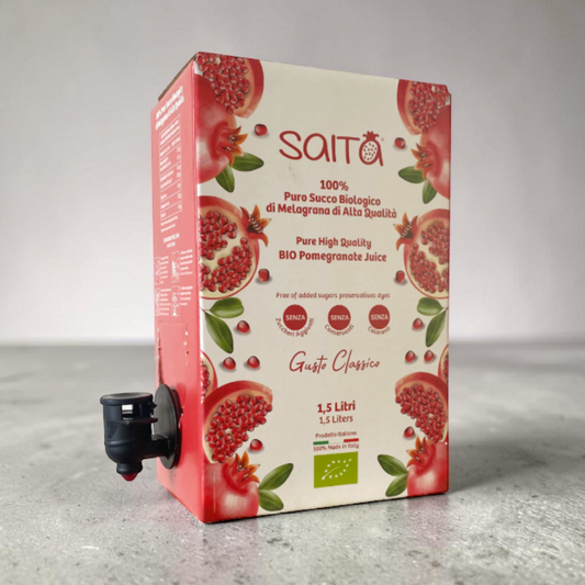 Succo di Melagrana  – 100% Pomegranate Juice Bag in Box, 1.5 L